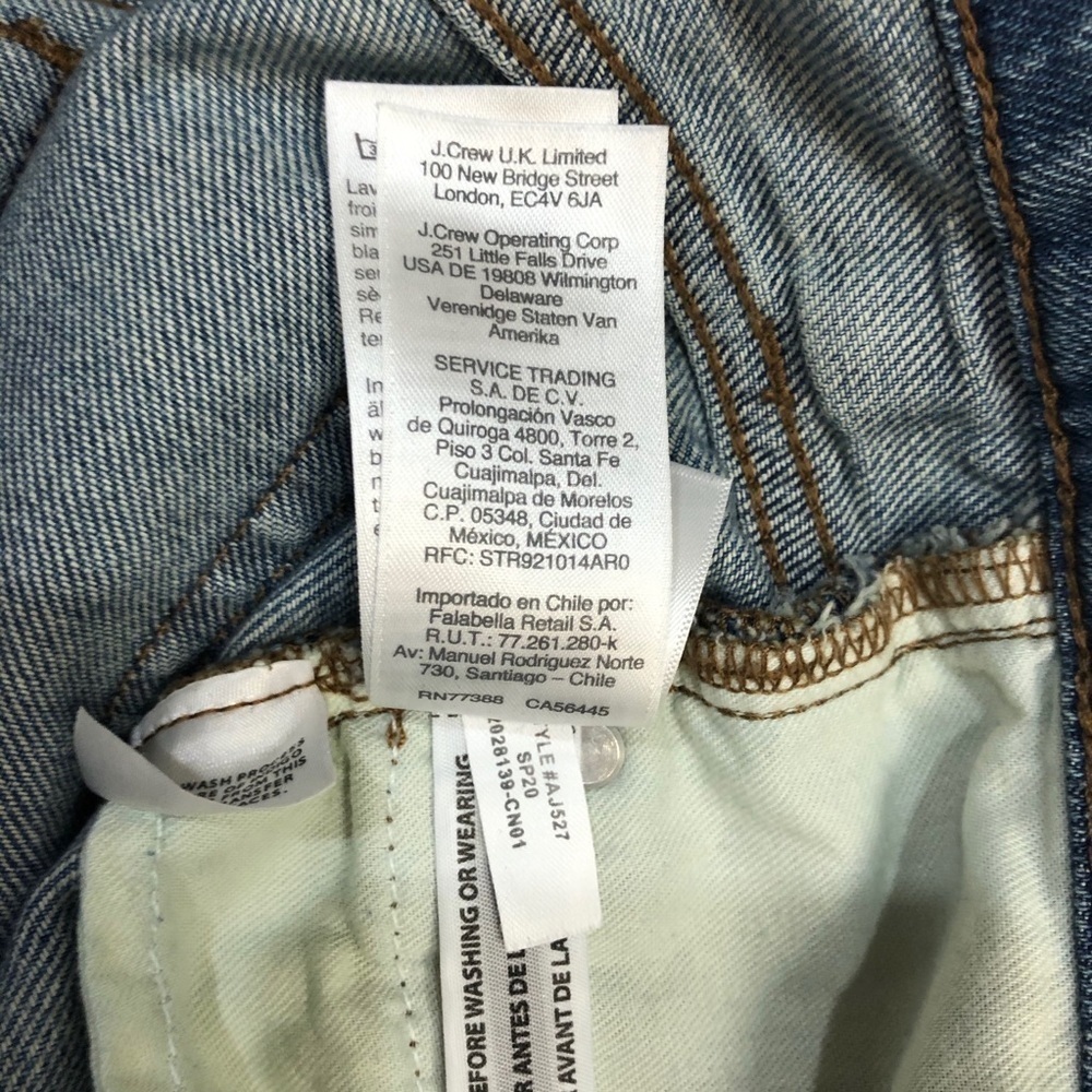 J Crew Light Wash Ripped Slim Boyfriend Jeans Size 29 High Waist - Picture 12 of 13